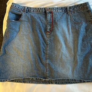 Venezia Denim Blue Mini Skirt